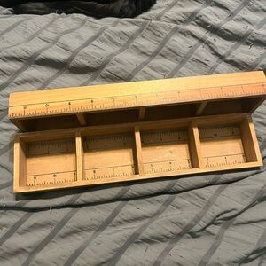 Ruler trinket shelf